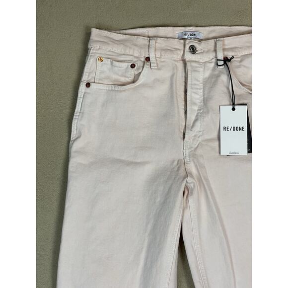 RE/DONE Jeans Womens 28 Pink 90s High Rise Loose Fit Straight‎ Leg Cotton Denim - Picture 2 of 16